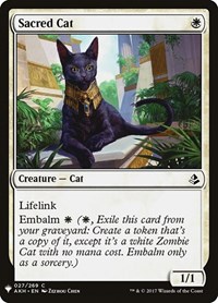 Sacred Cat, The List Reprints