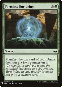 Formless Nurturing, The List Reprints