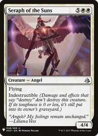 Seraph of the Suns, The List Reprints