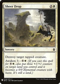 Sheer Drop, The List Reprints