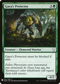 Gaea's Protector, The List Reprints