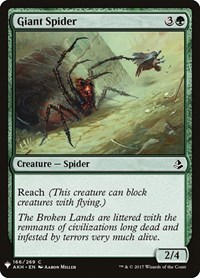 Giant Spider, The List Reprints