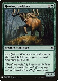 Grazing Gladehart, The List Reprints