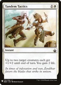 Tandem Tactics, The List Reprints