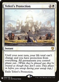 Teferi's Protection, The List Reprints