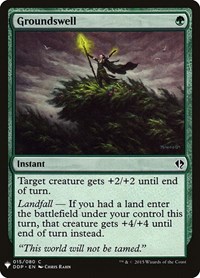 Groundswell, The List Reprints