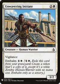 Unwavering Initiate, The List Reprints