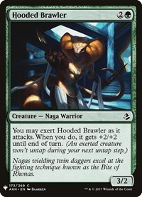 Hooded Brawler, The List Reprints