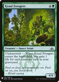 Kraul Foragers, The List Reprints