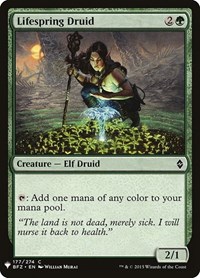 Lifespring Druid, The List Reprints
