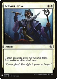 Zealous Strike, The List Reprints