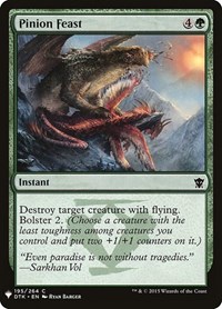 Pinion Feast, The List Reprints