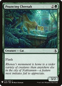 Pouncing Cheetah, The List Reprints