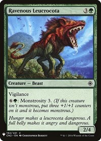 Ravenous Leucrocota, The List Reprints