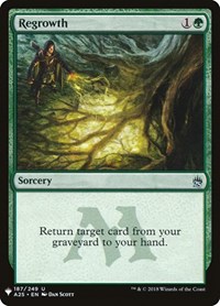 Regrowth, The List Reprints