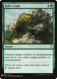 Relic Crush, The List Reprints