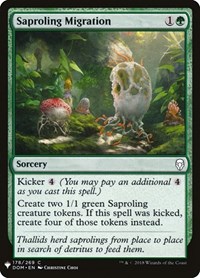 Saproling Migration, The List Reprints