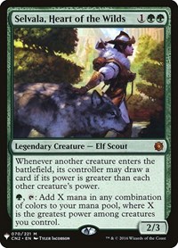 Selvala, Heart of the Wilds, The List Reprints