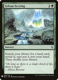 Sylvan Scrying, The List Reprints