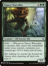 Tajuru Warcaller, The List Reprints