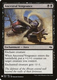 Ancestral Vengeance, The List Reprints