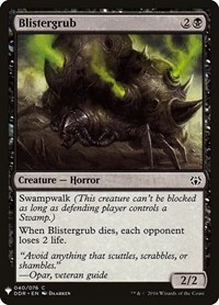 Blistergrub, The List Reprints