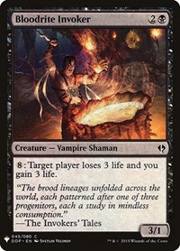 Bloodrite Invoker, The List Reprints
