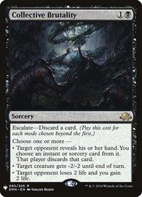 Collective Brutality, The List Reprints