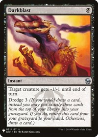 Darkblast, The List Reprints