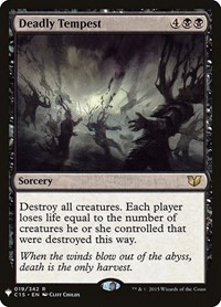 Deadly Tempest, The List Reprints