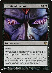 Dictate of Erebos, The List Reprints