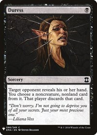 Duress, The List Reprints