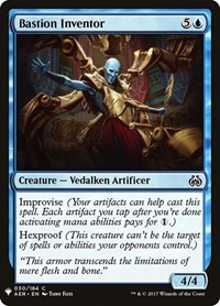 Bastion Inventor, The List Reprints