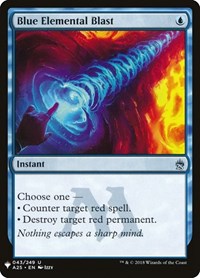 Blue Elemental Blast, The List Reprints