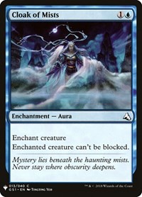 Cloak of Mists, The List Reprints