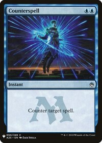 Counterspell (A25), The List Reprints