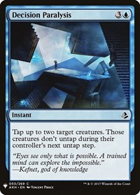 Decision Paralysis, The List Reprints