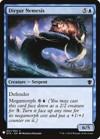 Dirgur Nemesis, The List Reprints