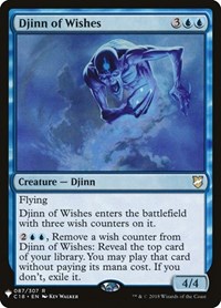 Djinn of Wishes, The List Reprints