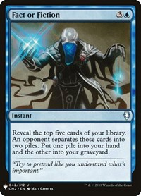 Fact or Fiction (CM2), The List Reprints