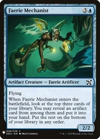 Faerie Mechanist, The List Reprints
