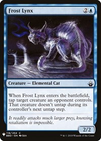 Frost Lynx, The List Reprints