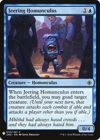 Jeering Homunculus, The List Reprints