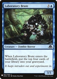 Laboratory Brute, The List Reprints