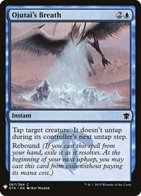 Ojutai's Breath, The List Reprints