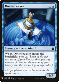 Omenspeaker, The List Reprints