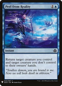 Peel from Reality, The List Reprints