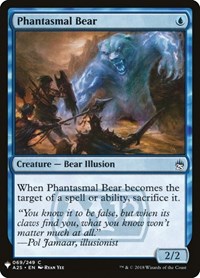 Phantasmal Bear, The List Reprints