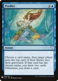Predict, The List Reprints