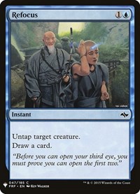 Refocus, The List Reprints